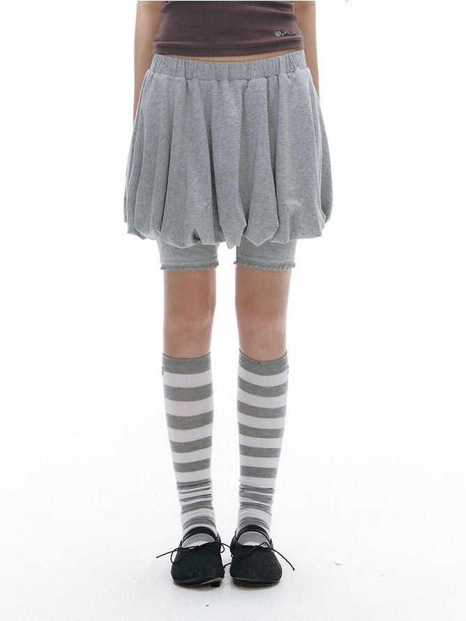 NAPSNAPS Faux Two Piece Bubble Skirt Knit Women&