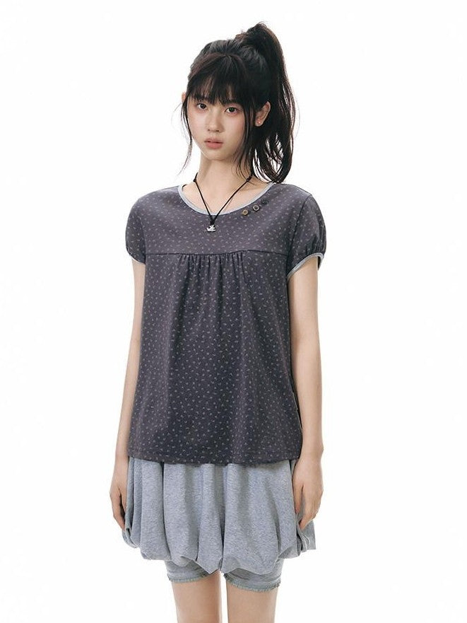 NAPSNAPS Faux Two Piece Bubble Skirt Knit Women&