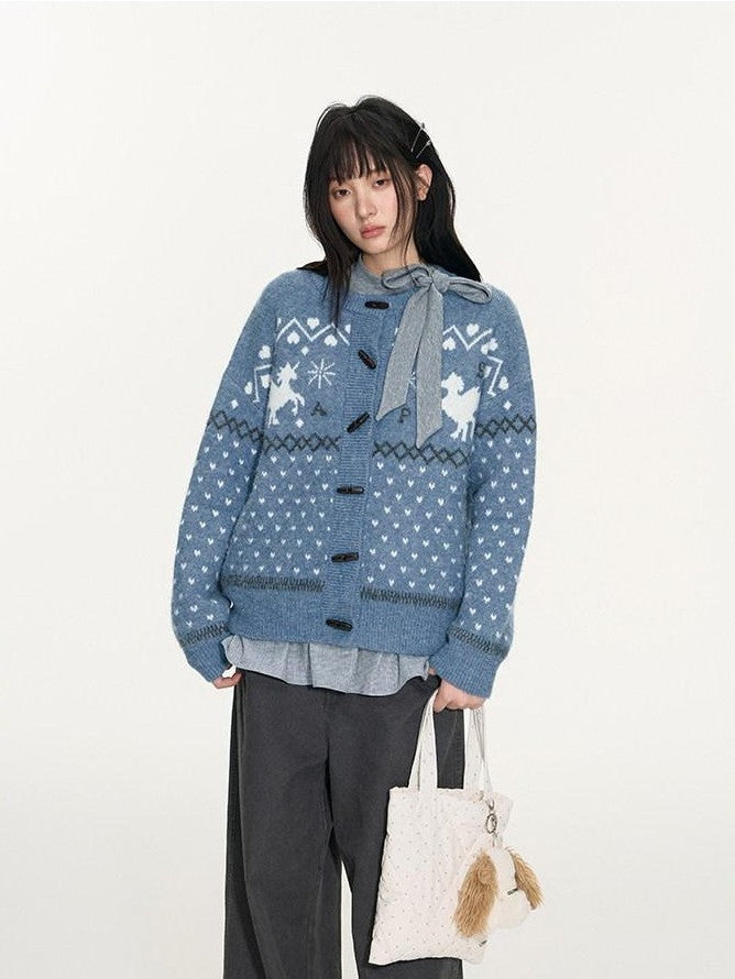 NAPSNAPS Gray Plaid Patchwork High Neck Tie Double Layer Women&