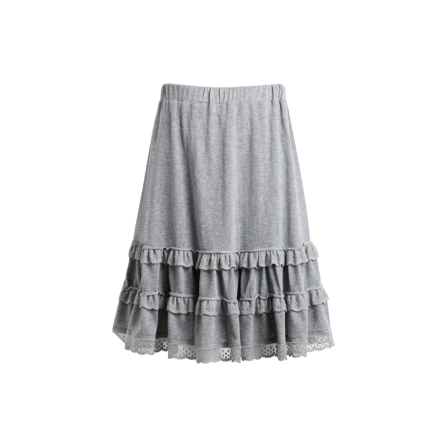NAPSNAPS_Grey_Patchwork_Lace_Knit_Ruffle_Women&