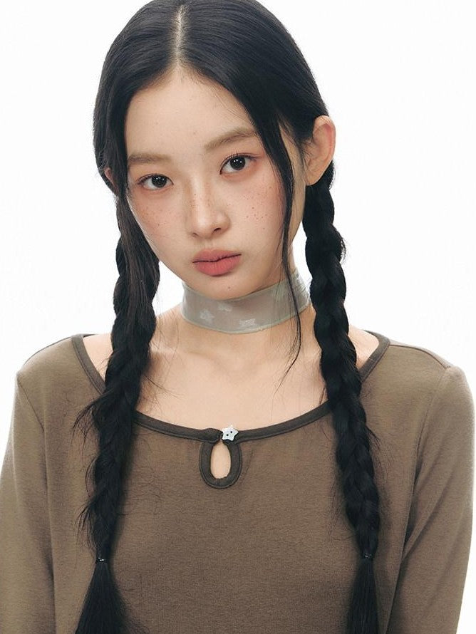 NAPSNAPS Grey Striped Contrast Collar Knit Aline Women&