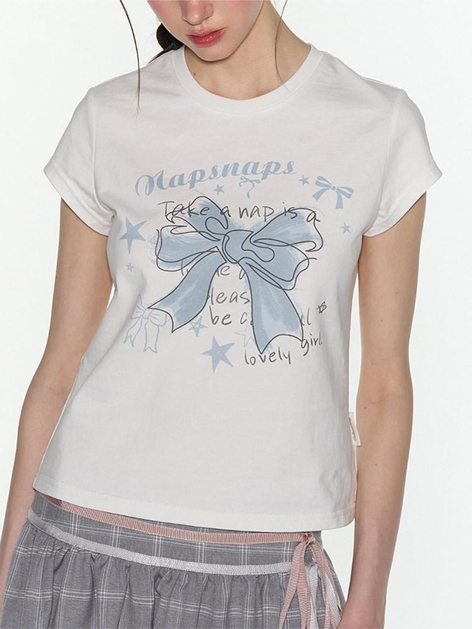 NAPSNAPS Hand Drawn Butterfly Print Slim Fit Women&