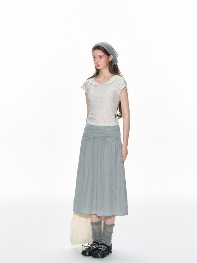 NAPSNAPS Lace Tie Waist Patchwork Pastoral Women&