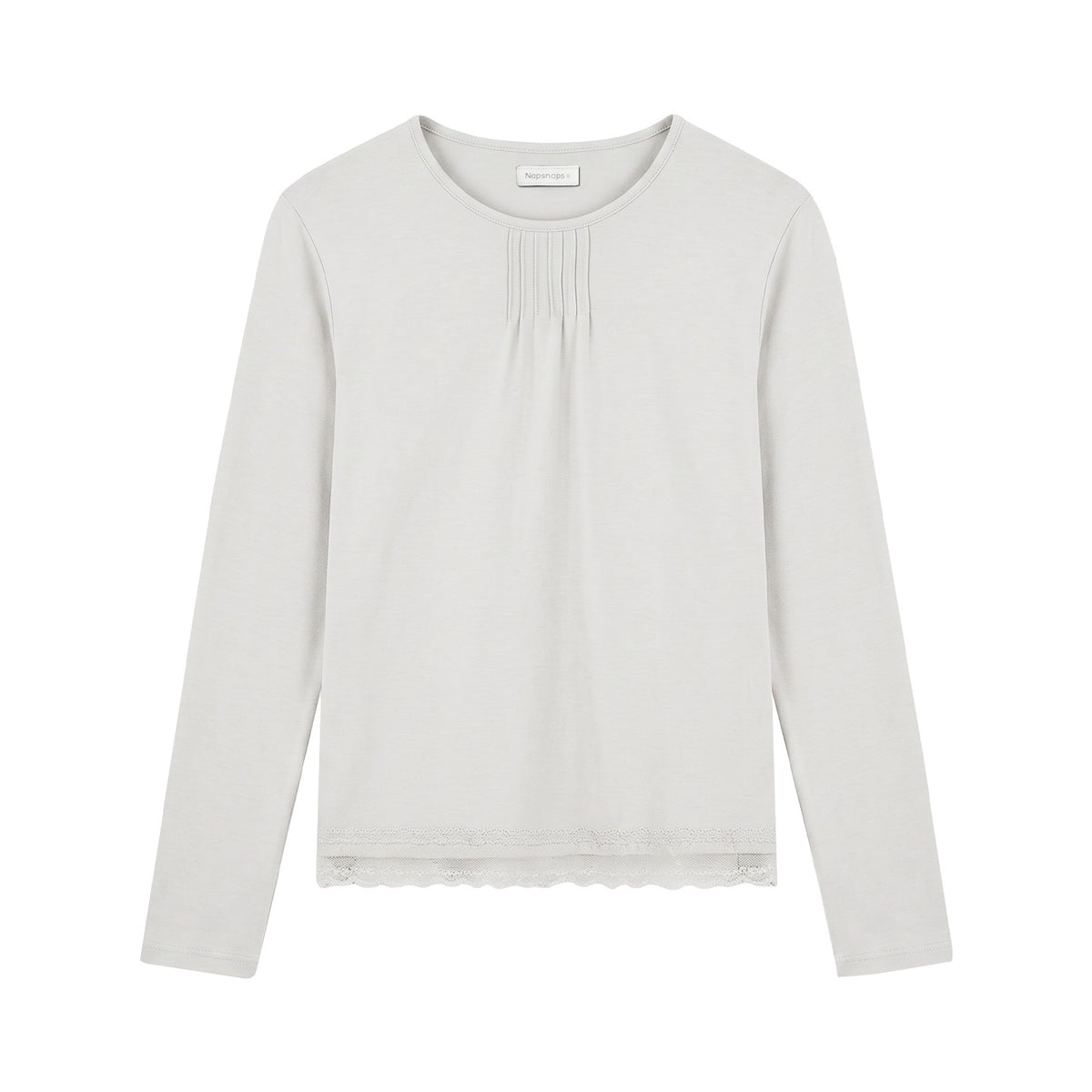 NAPSNAPS_Lace_Trim_Splice_Knit_Round_Neck_Women&