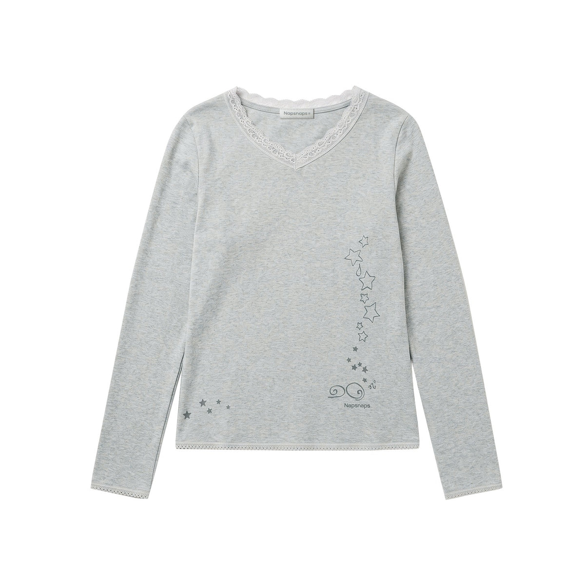 NAPSNAPS_Lace_V-neck_Print_Knit_Women&