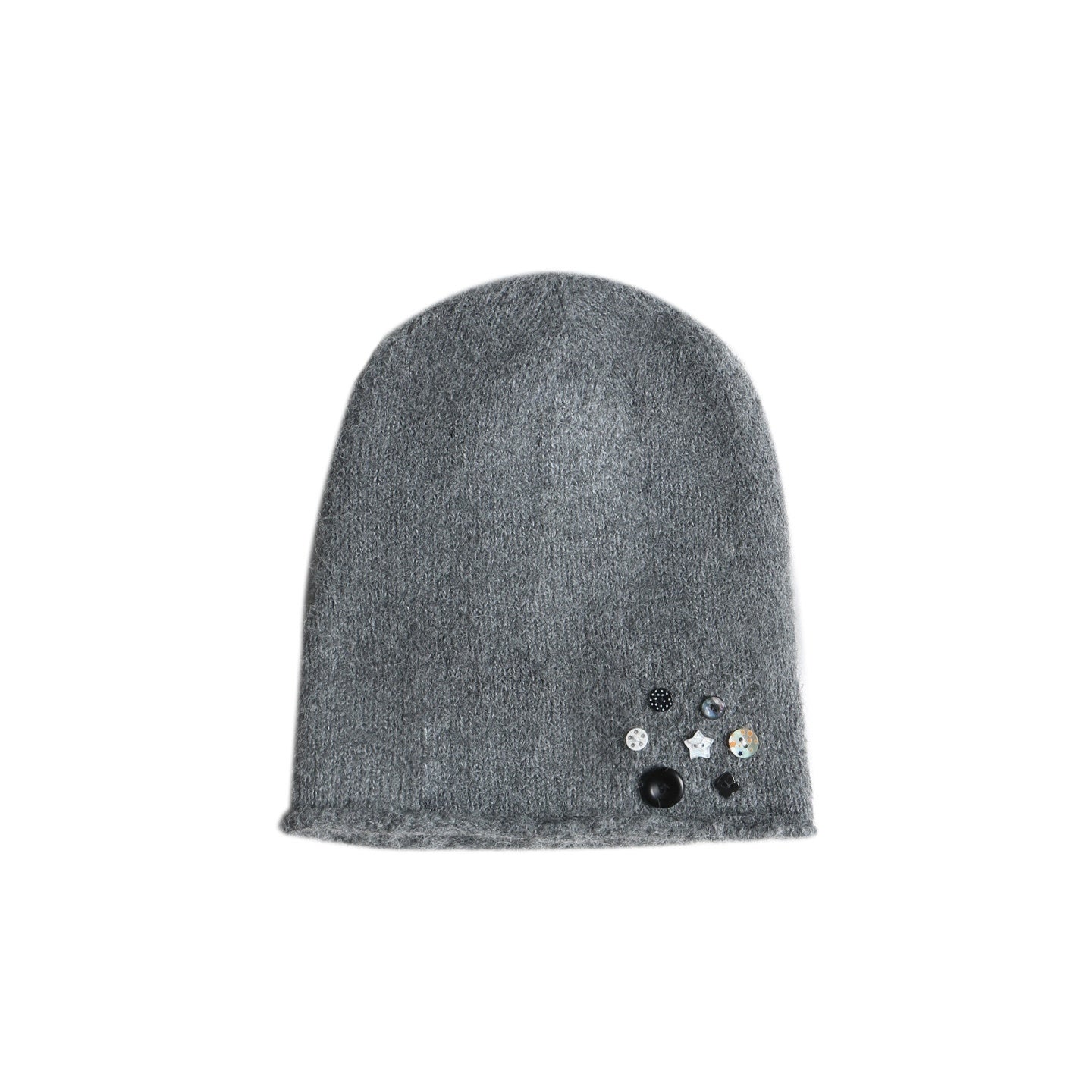 NAPSNAPS_Light_Gray_Rolled_Brim_Handmade_Button_High_Top_Women&