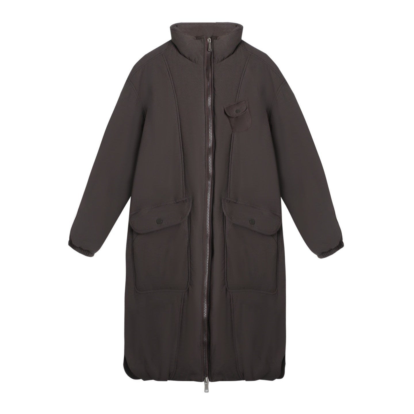 NAPSNAPS_Mid_Length_Stand_Collar_Large_Pocket_Straight_Fit_Women&