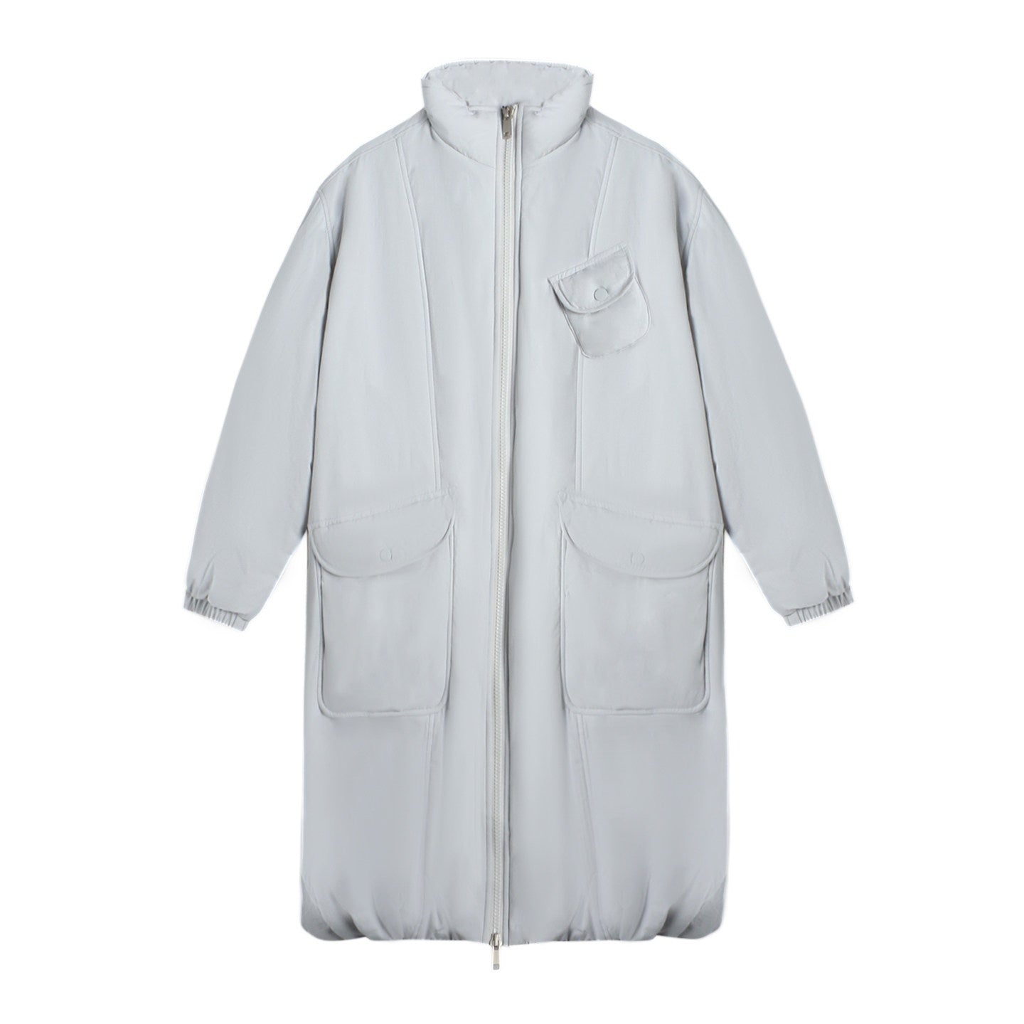 NAPSNAPS_Mid_Length_Stand_Collar_Large_Pocket_Straight_Fit_Women&