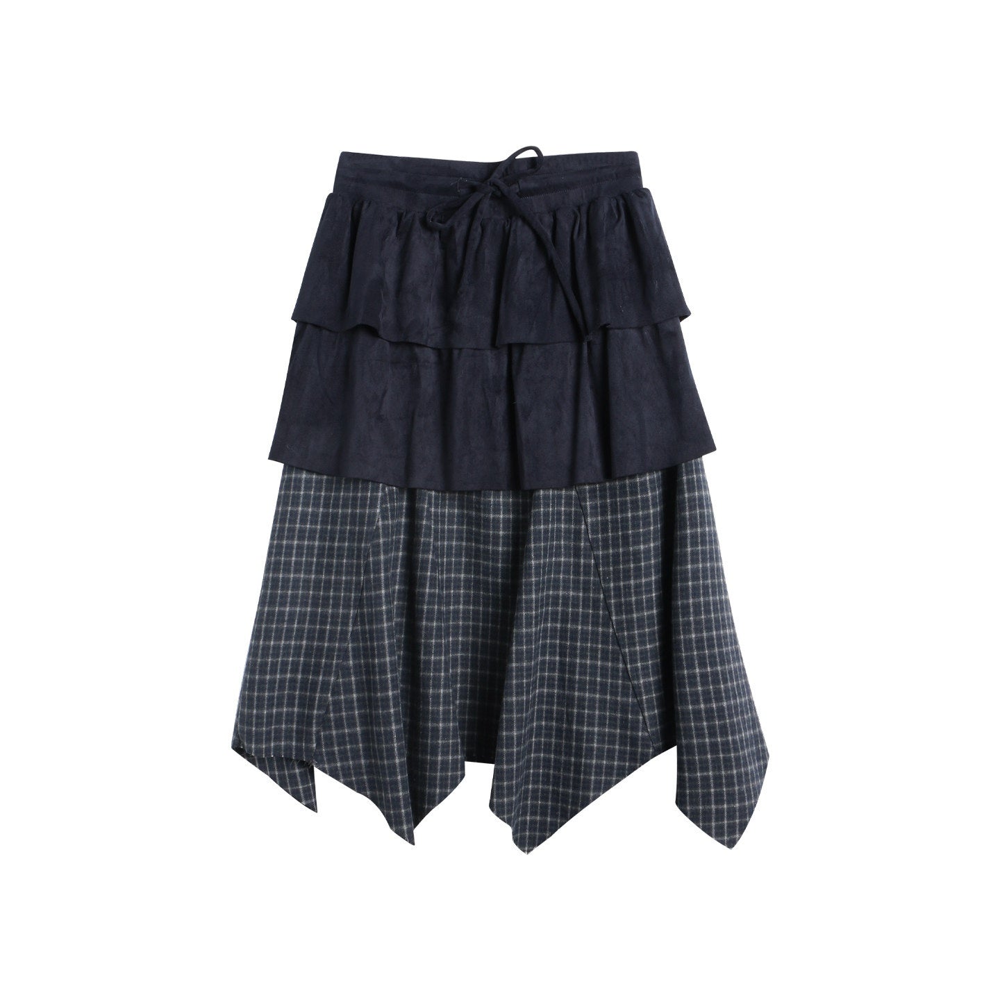 NAPSNAPS_Patchwork_Multi_Layer_Asymmetrical_Flared_Women&