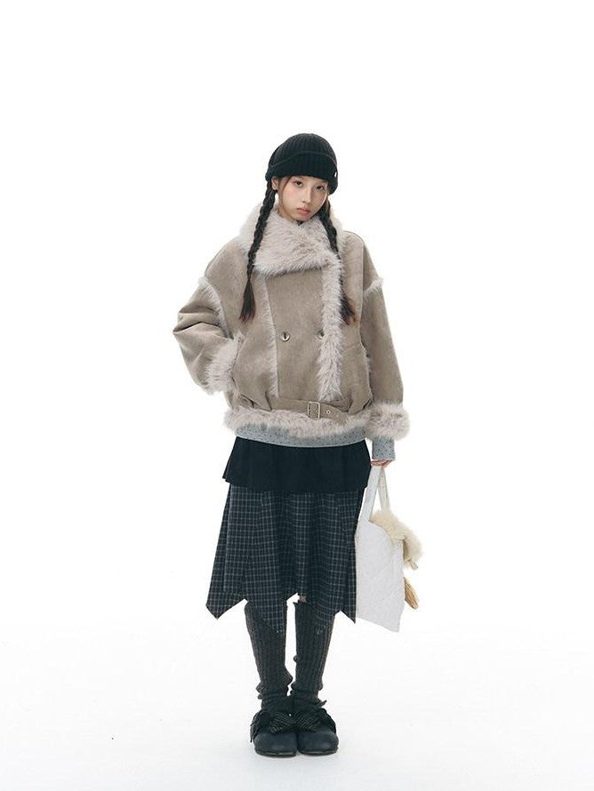 NAPSNAPS Patchwork Multi Layer Asymmetrical Flared Women&