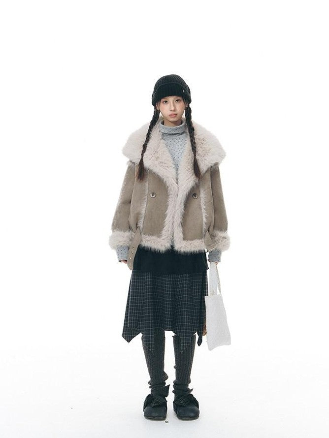 NAPSNAPS Patchwork Multi Layer Asymmetrical Flared Women&