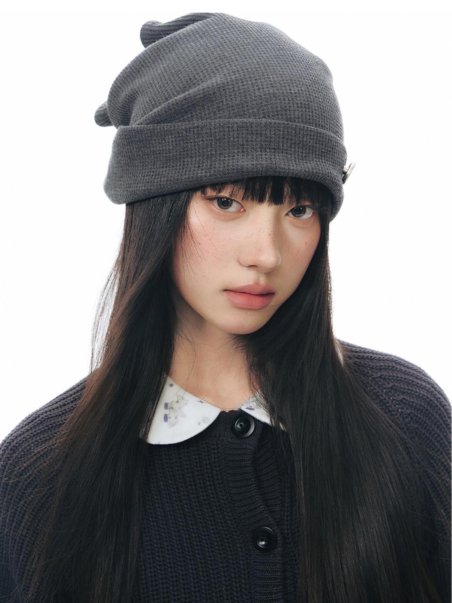 NAPSNAPS Patchwork Pockets Raglan Elbow Sleeve Round Neck Women&