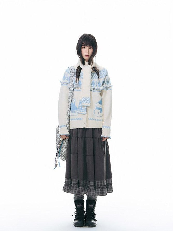 NAPSNAPS Plaid Ruched Patchwork Tie Women&