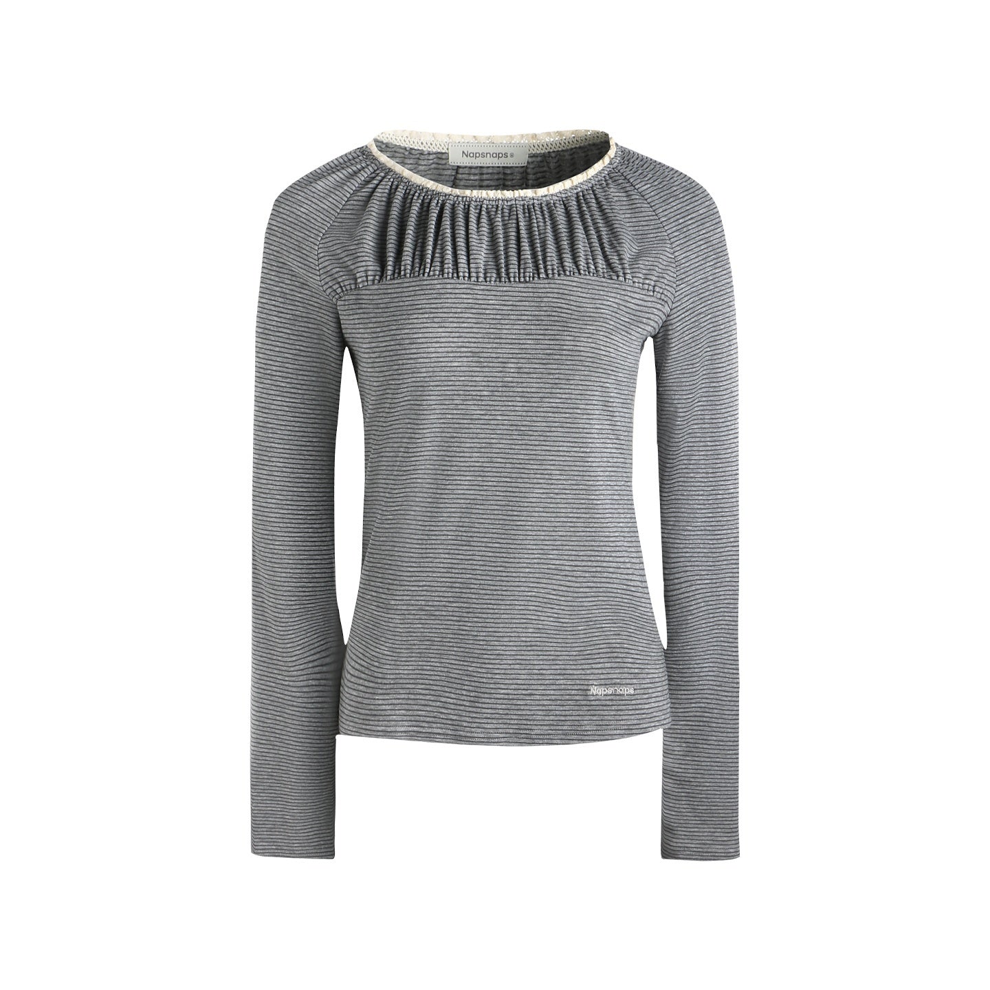 NAPSNAPS_Pleated_Embroidered_Striped_Knit_Women&