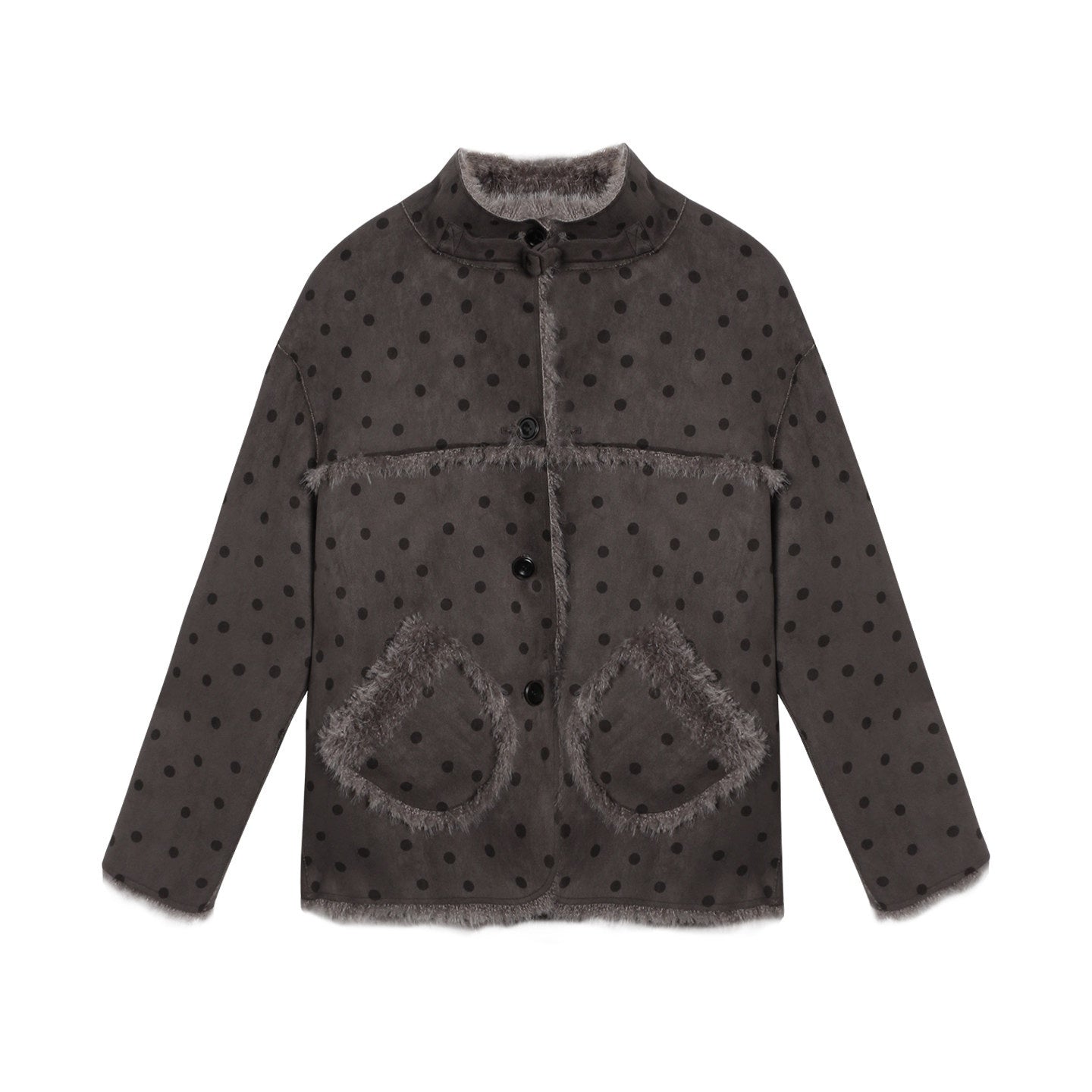 NAPSNAPS_Polka_Dot_Reversible_Stand_Collar_Patch_Hem_Women&