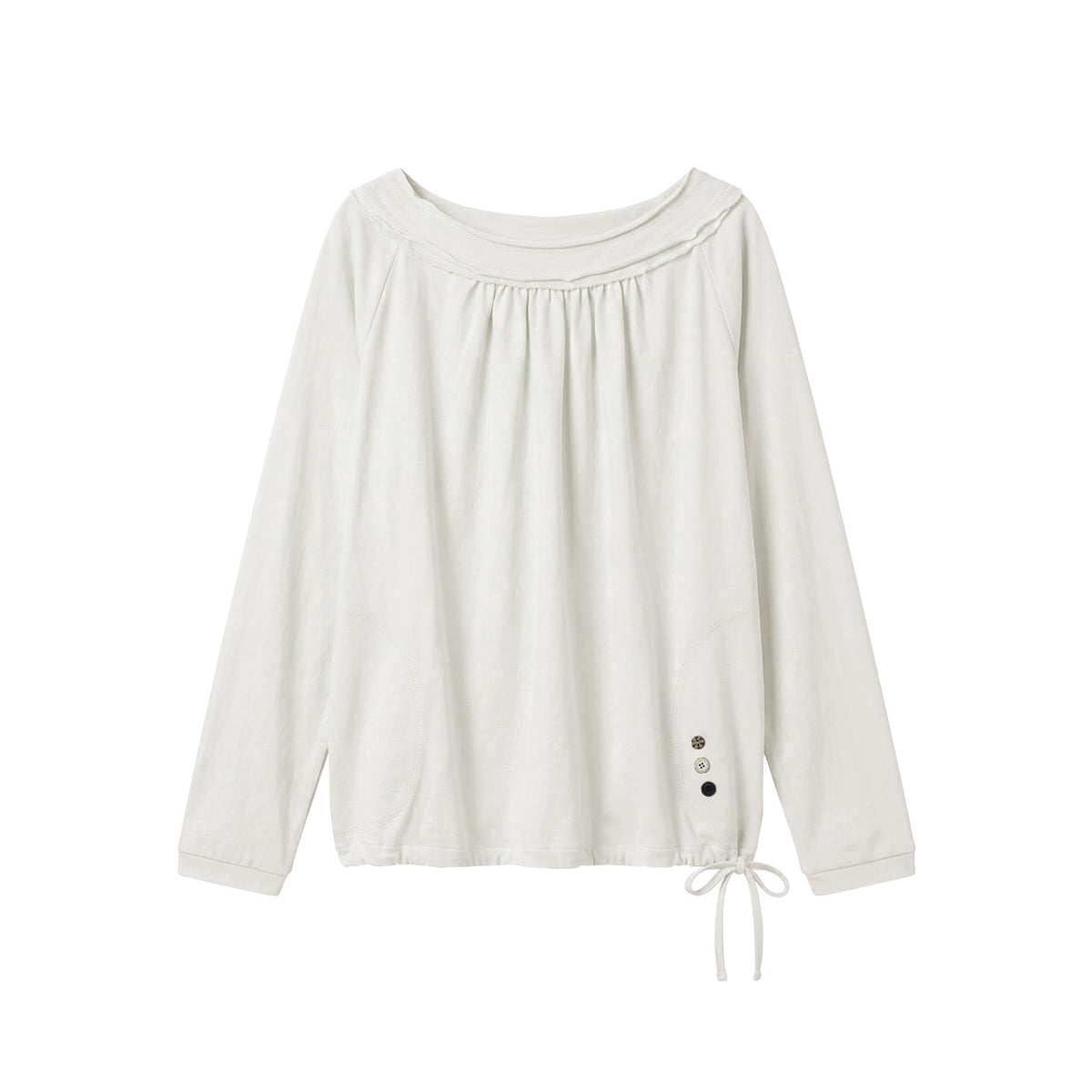 NAPSNAPS_Raw_Hem_Drawstring_Loose_Fit_Women&