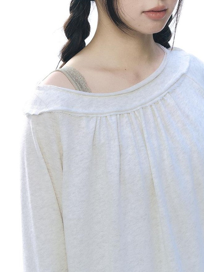 NAPSNAPS Raw Hem Drawstring Loose Fit Women&