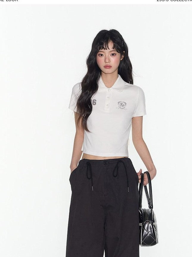NAPSNAPS Relaxed Drawstring Pockets Low Waist Women&