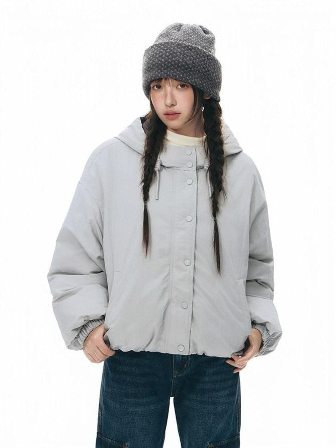 NAPSNAPS Reversible Channel Quilted Hooded Women&