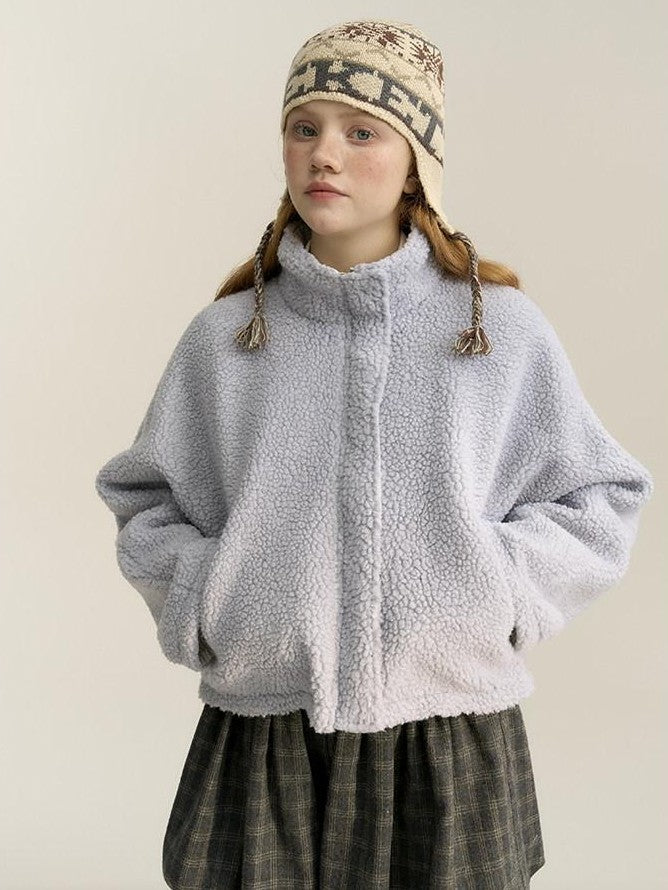 NAPSNAPS Reversible Embroidered Striped Stand Collar Women&