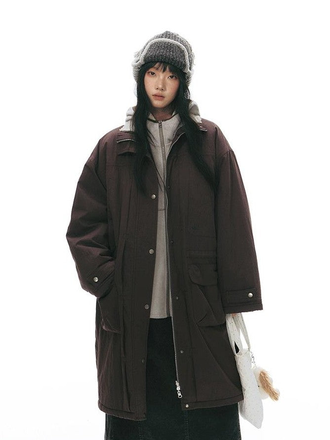 NAPSNAPS Reversible Shearling Stand Collar Women&