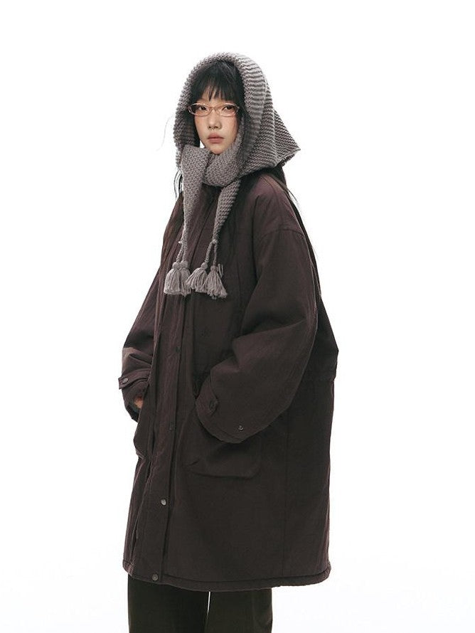 NAPSNAPS Reversible Shearling Stand Collar Women&