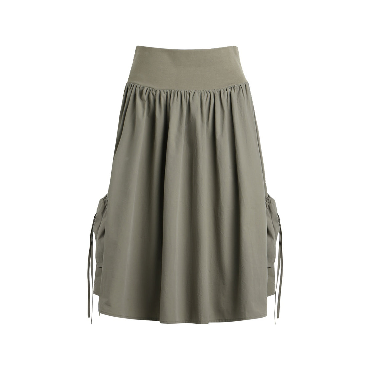 NAPSNAPS_Ribbed_Wide_Waist_Big_Pockets_A_Line_Cotton_Women&