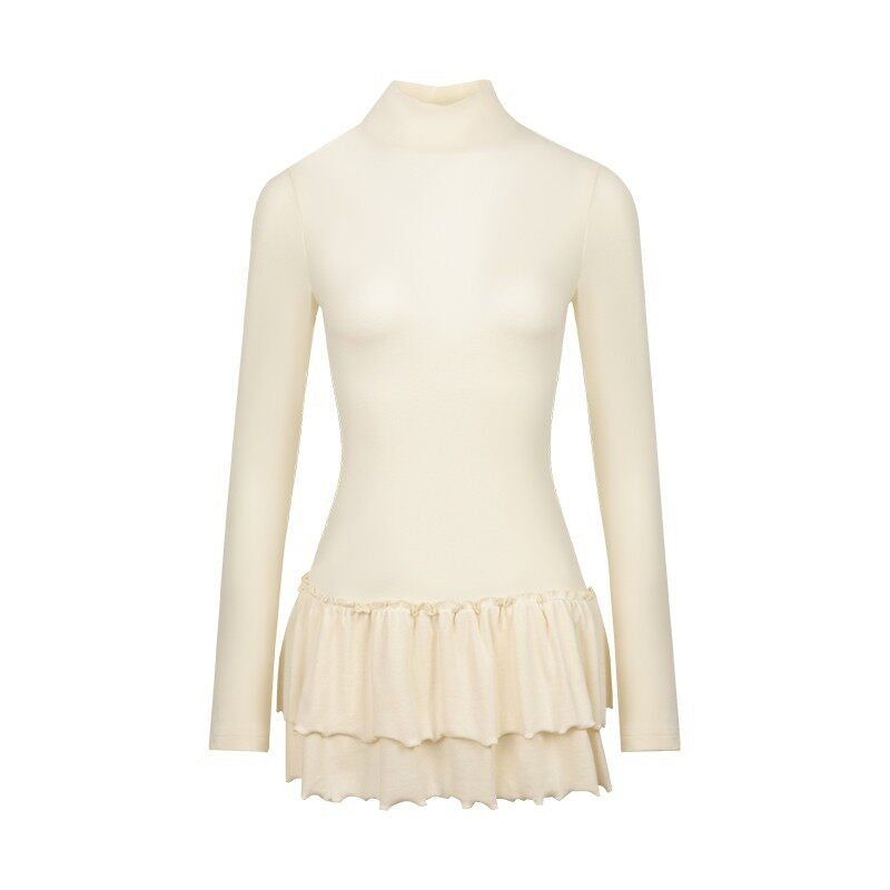 NAPSNAPS_Ruffle_Hem_Pleated_Slim_Fit_Turtleneck_Women&