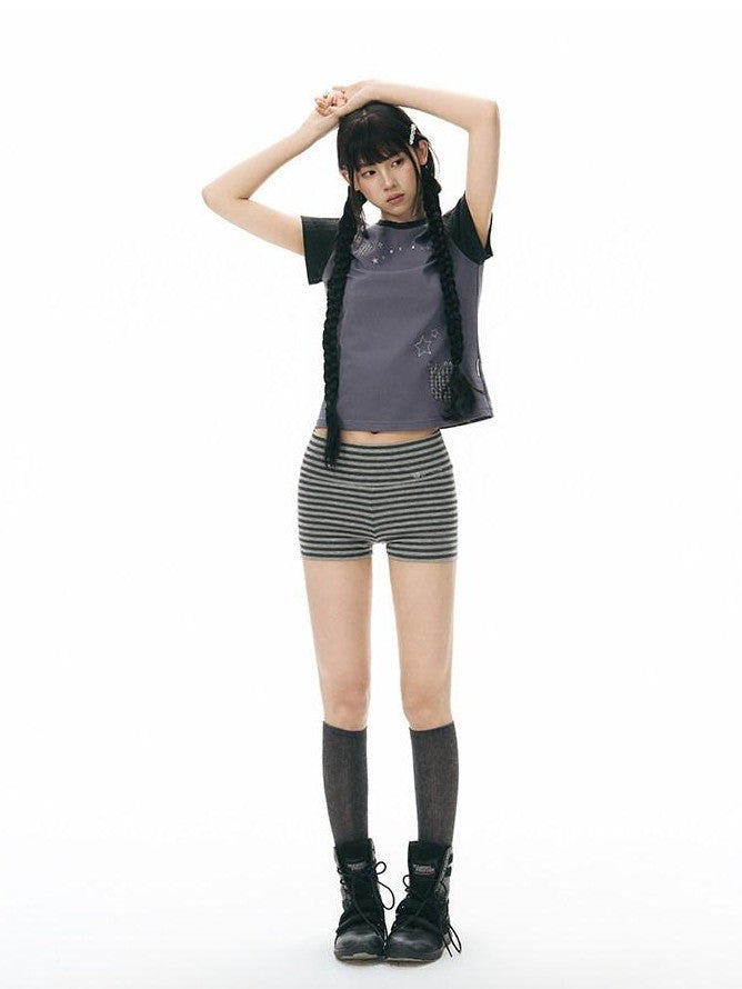 NAPSNAPS Snail Patch Contrast Embroidery Women&