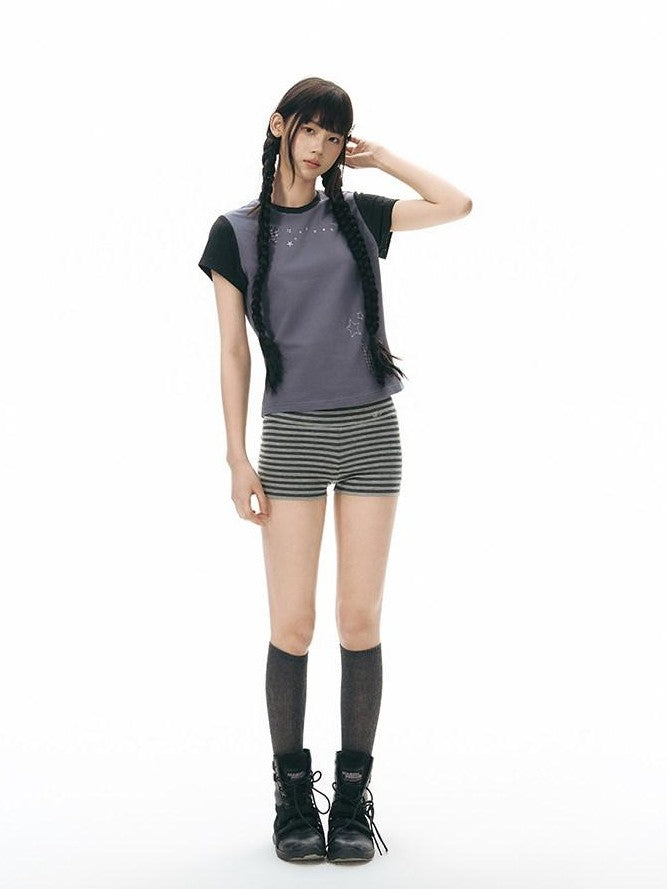 NAPSNAPS Snail Patch Contrast Embroidery Women&