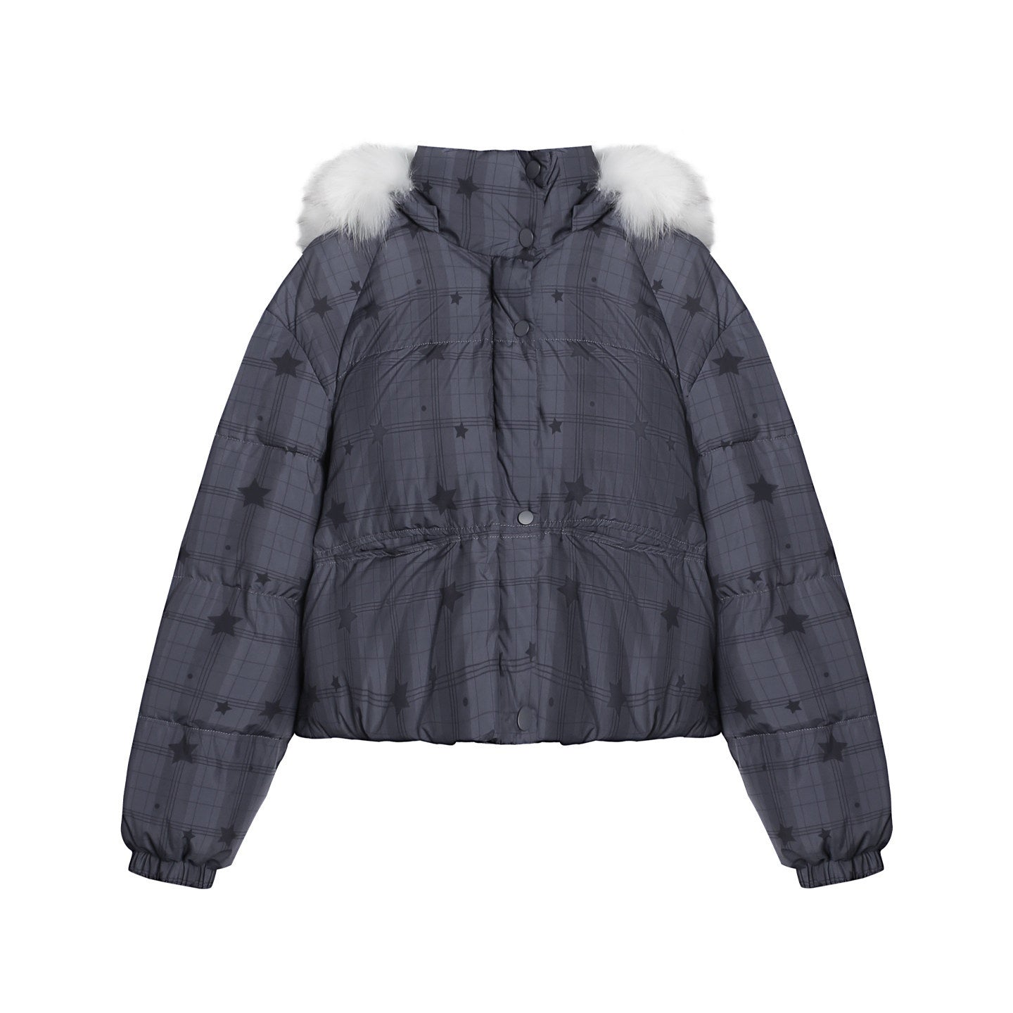 NAPSNAPS_Star_Print_Detachable_Hood_Women&