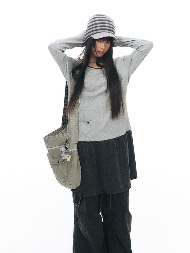 NAPSNAPS Striped Knitted Button Closure Flat Brim Women&