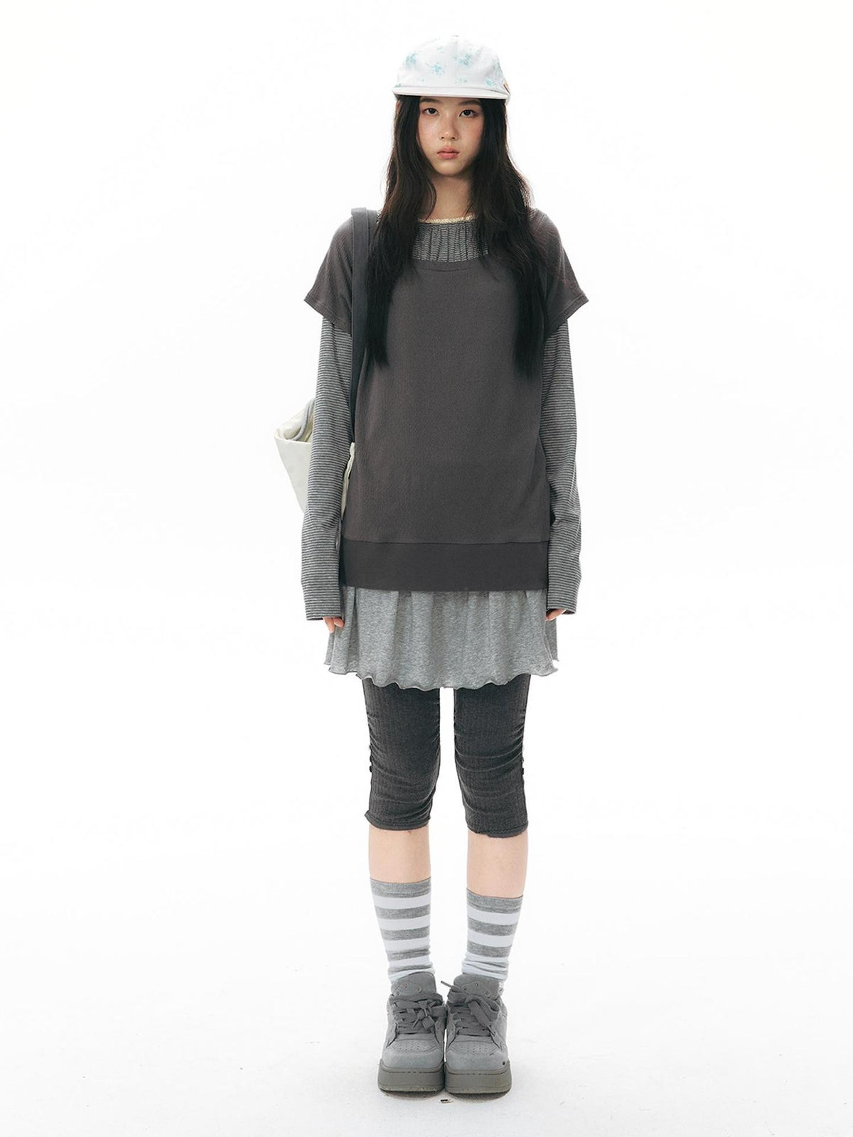 NAPSNAPS Striped Reversible Turned Hem A Line Women&