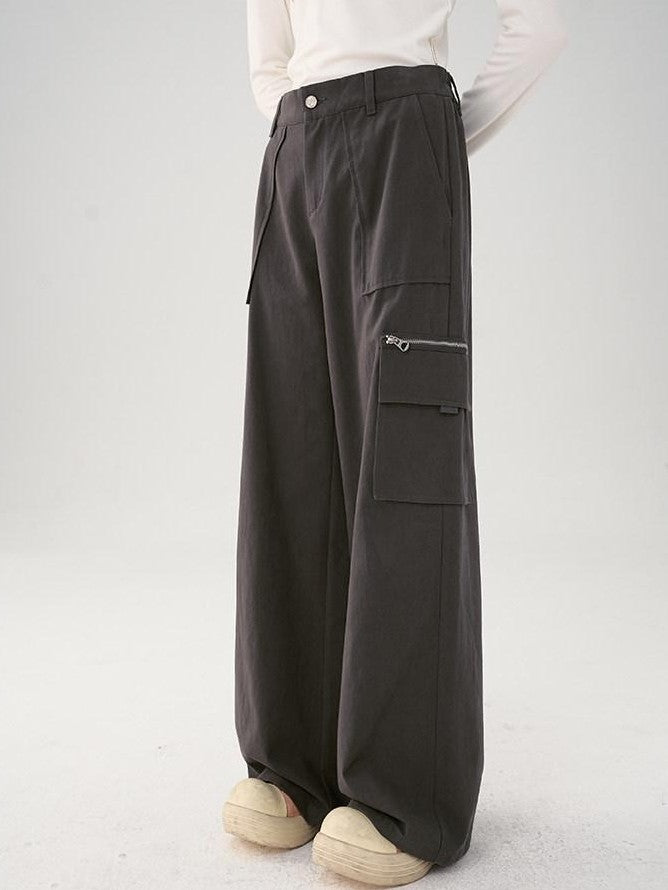 NAPSNAPS Vintage High Waist Elastic Back Pocket Straight Leg Women&