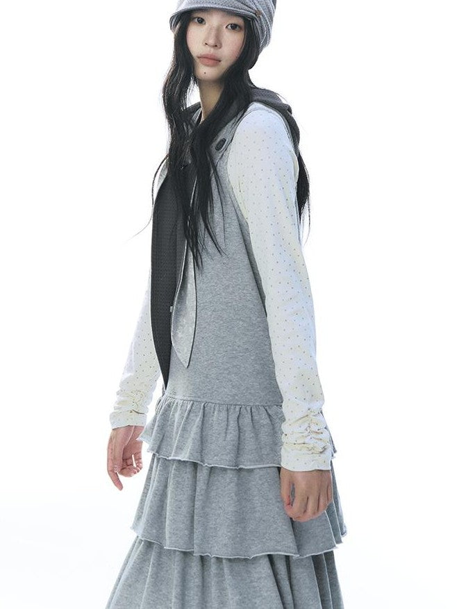 NAPSNAPS Vintage Knit Tiered Women&