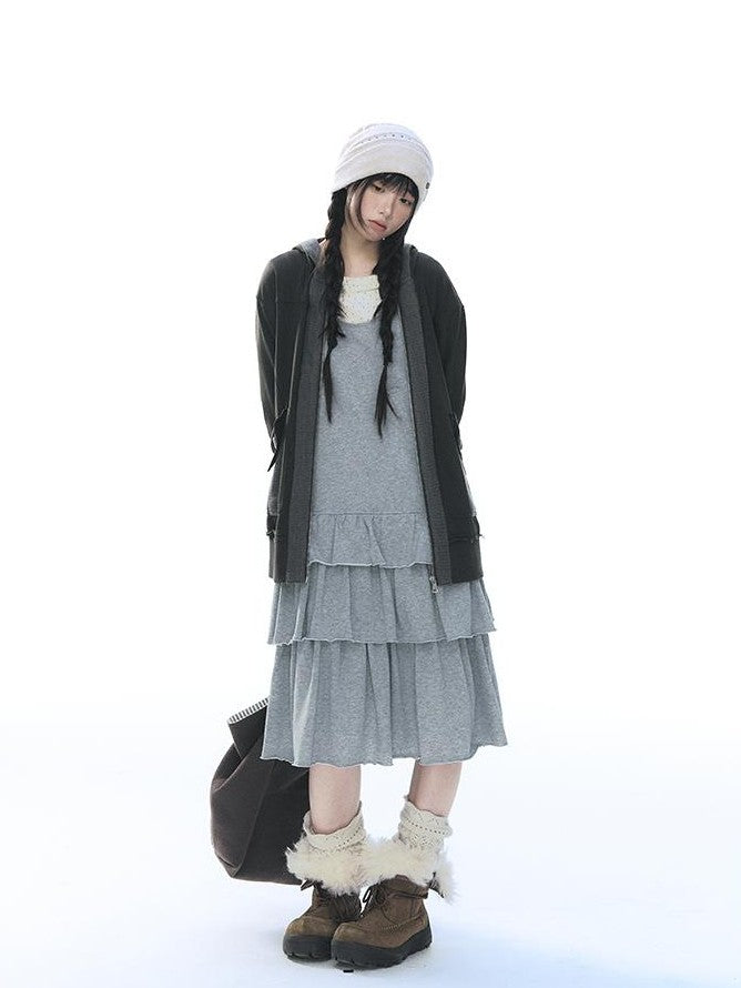 NAPSNAPS Vintage Knit Tiered Women&