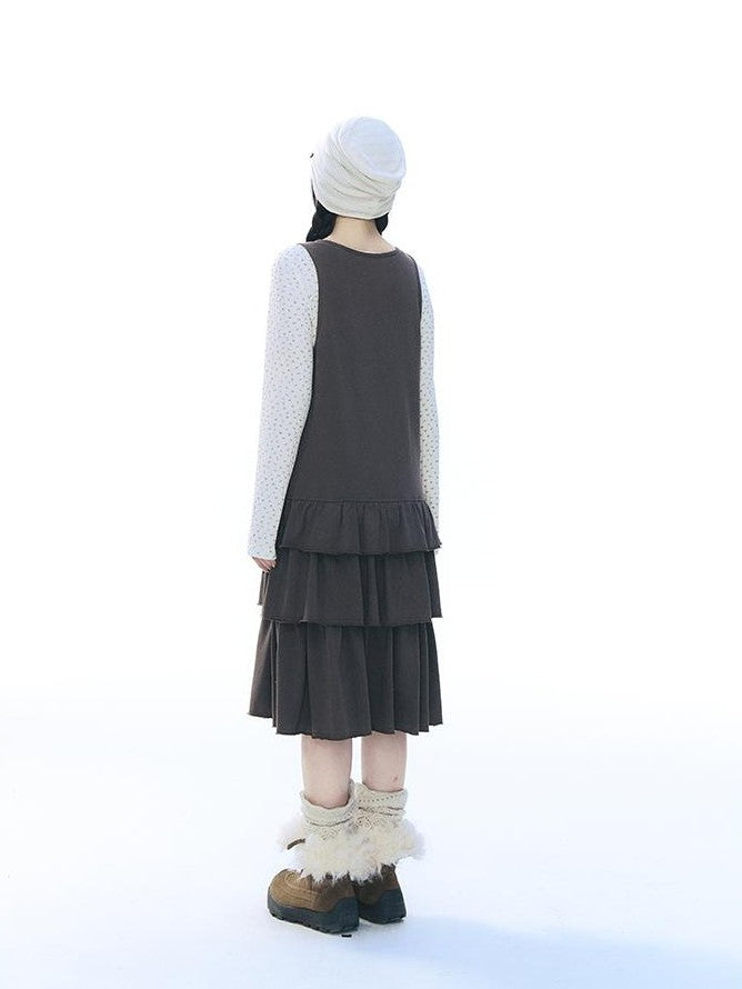 NAPSNAPS Vintage Knit Tiered Women&