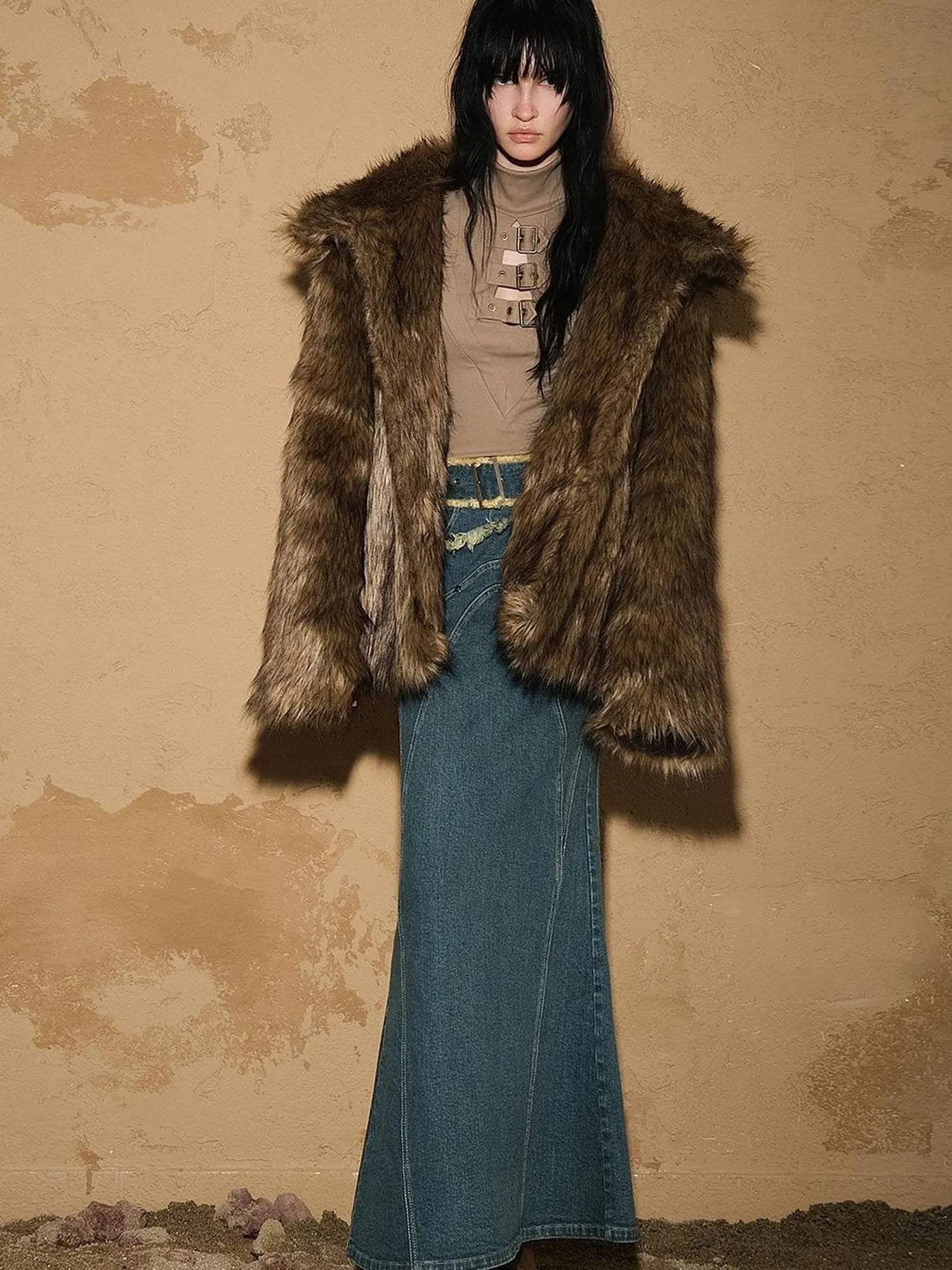 Astro Fleece Hooded Coat V-neck T-shirt Long Sleeve