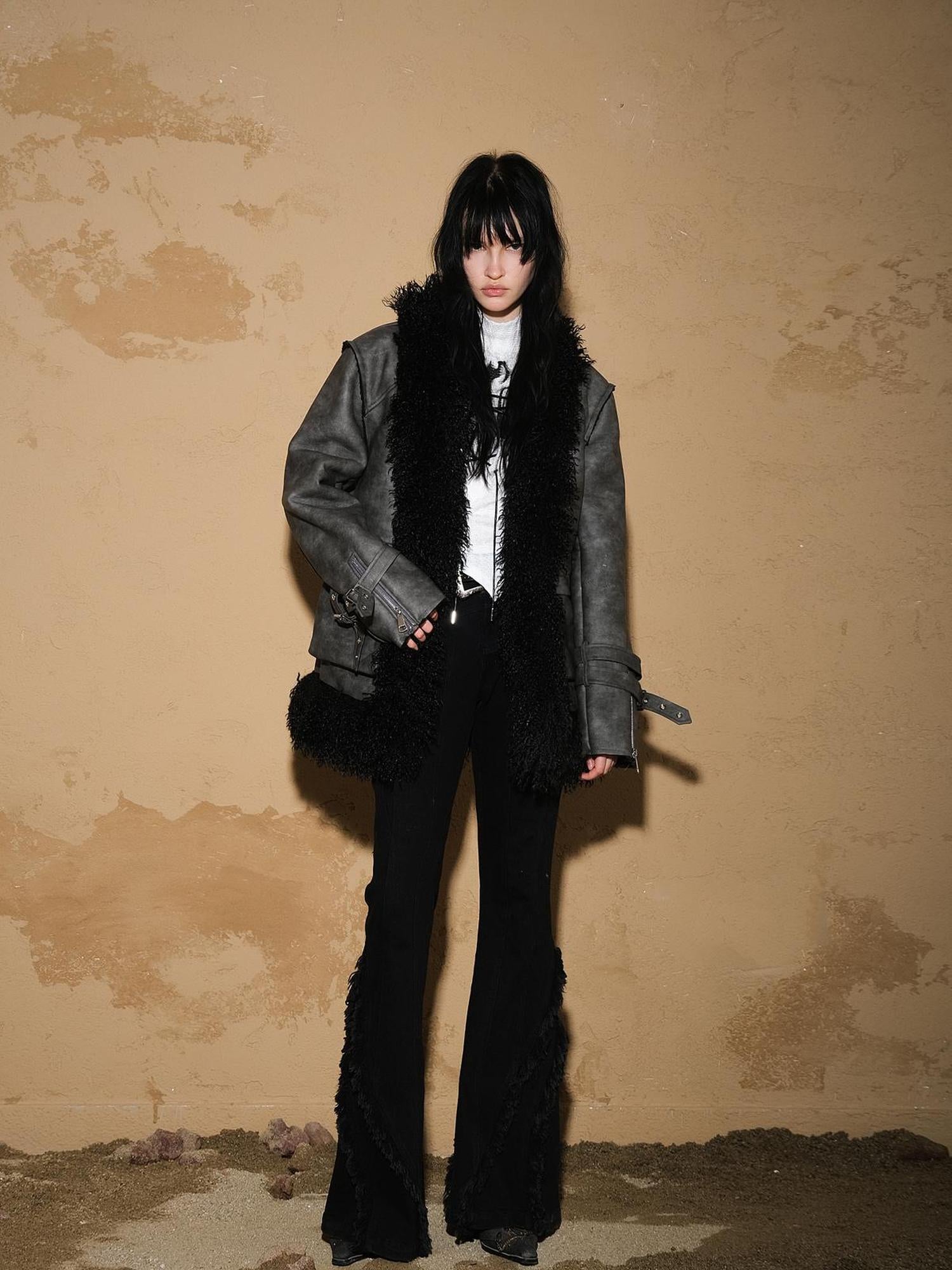 UpdateNN NORTH NODE Astro Patchwork Leather Jacket