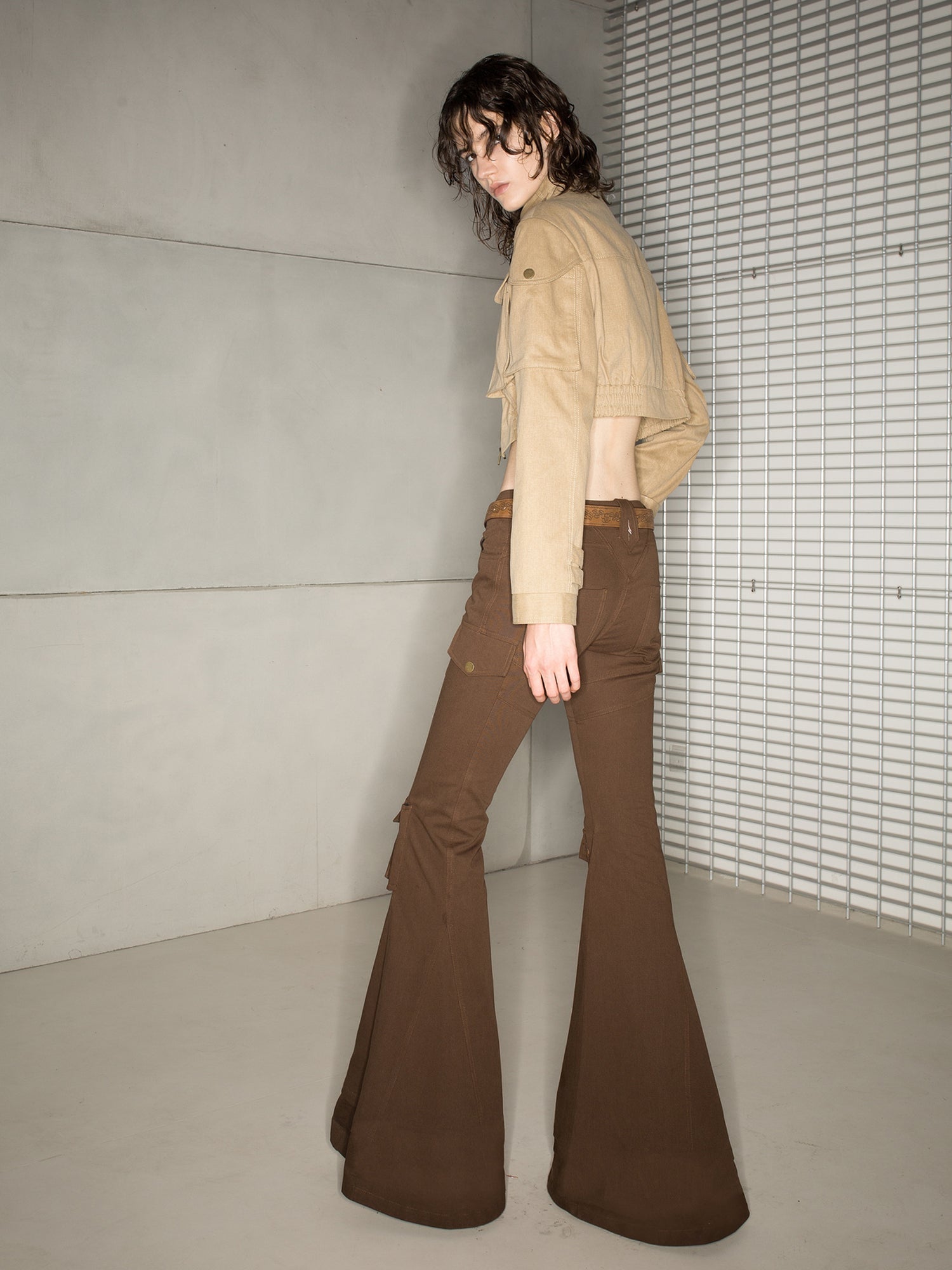 UpdateNN NORTH NODE Astrological Retro Workwear Flared Trousers 2023 Aw