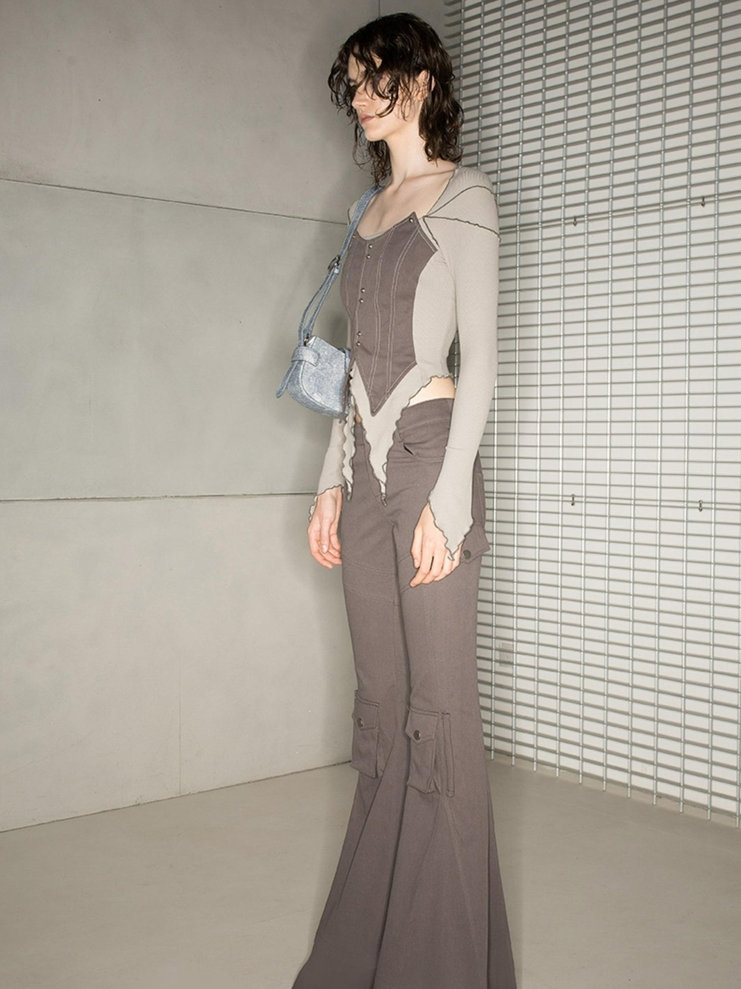 UpdateNN NORTH NODE Astrological Retro Workwear Flared Trousers 2023 Aw