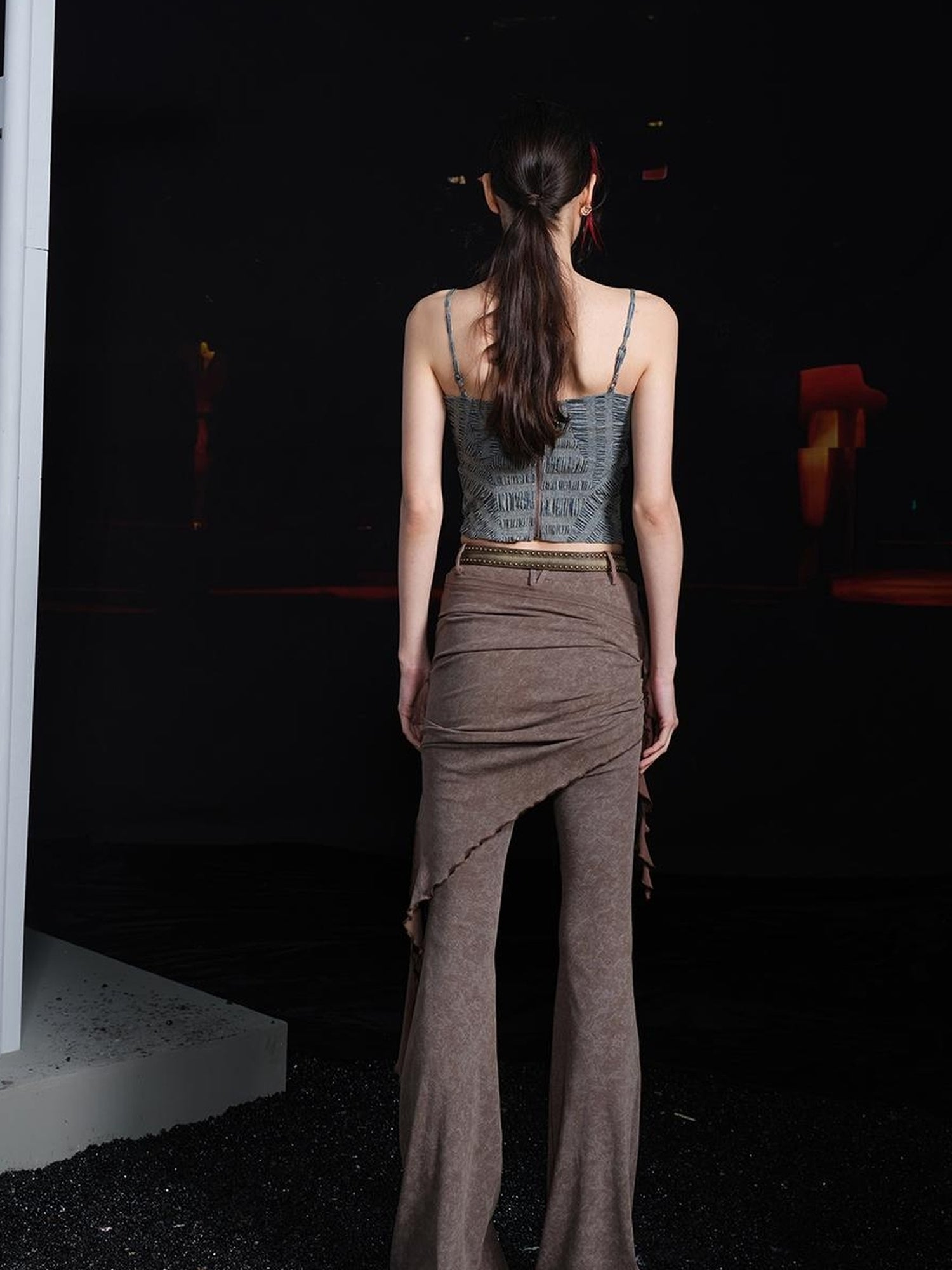 UpdateNN NORTH NODE Asymmetric Lotus Hem Rayore Wide Leg Culottes