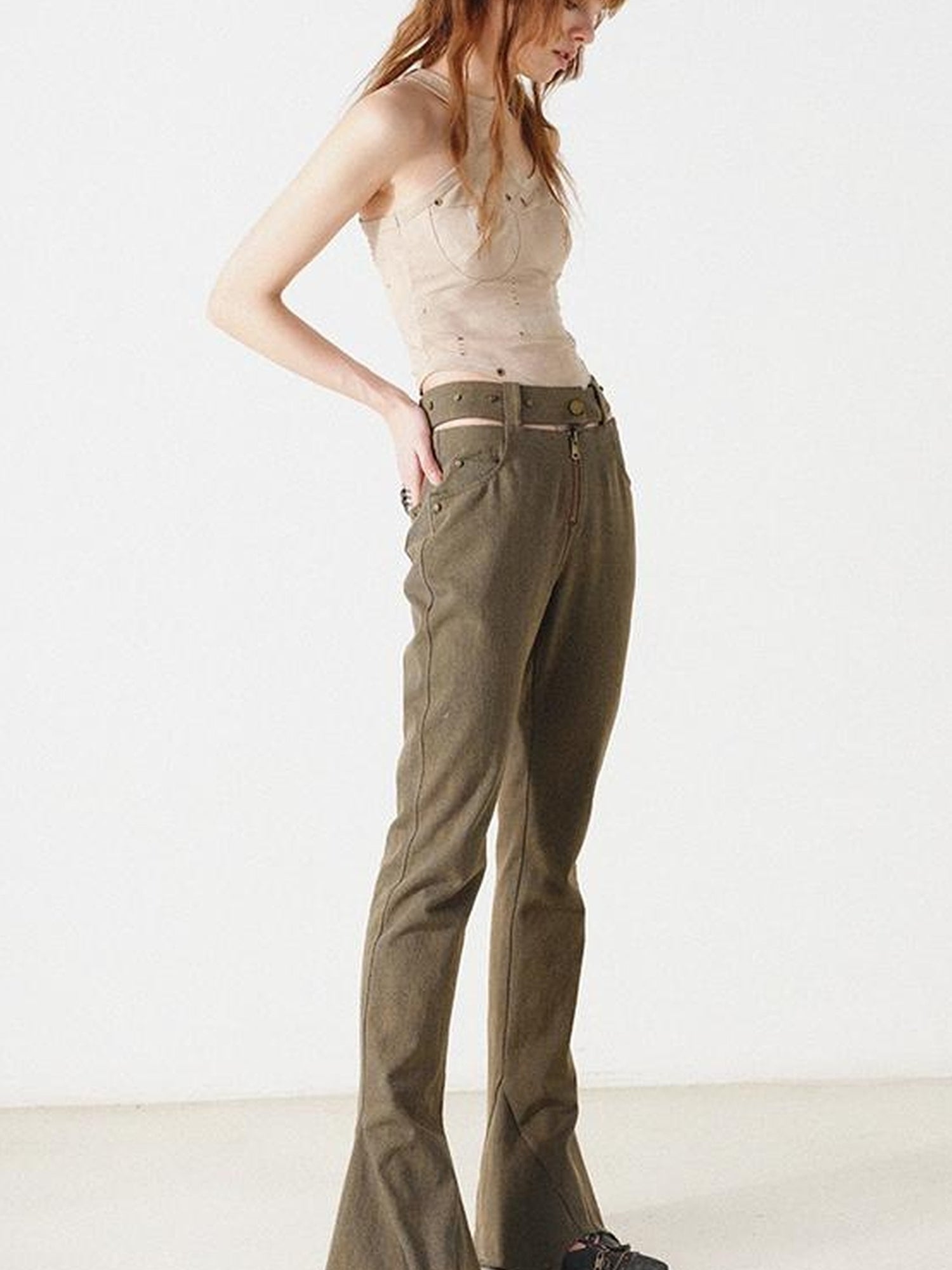 UpdateNN NORTH NODE Cropped High Waist Slim Fit Tee