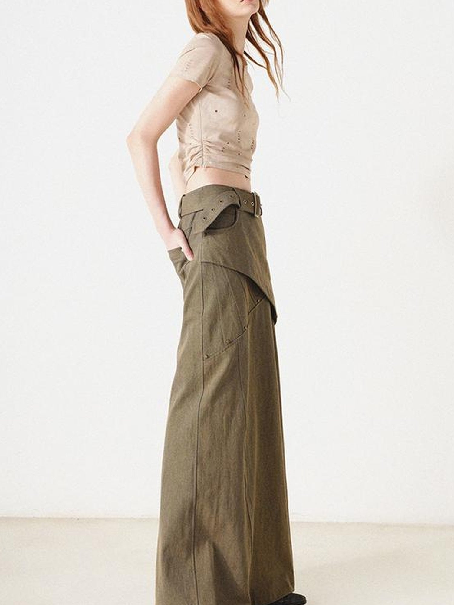 UpdateNN NORTH NODE Cropped High Waist Slim Fit Tee