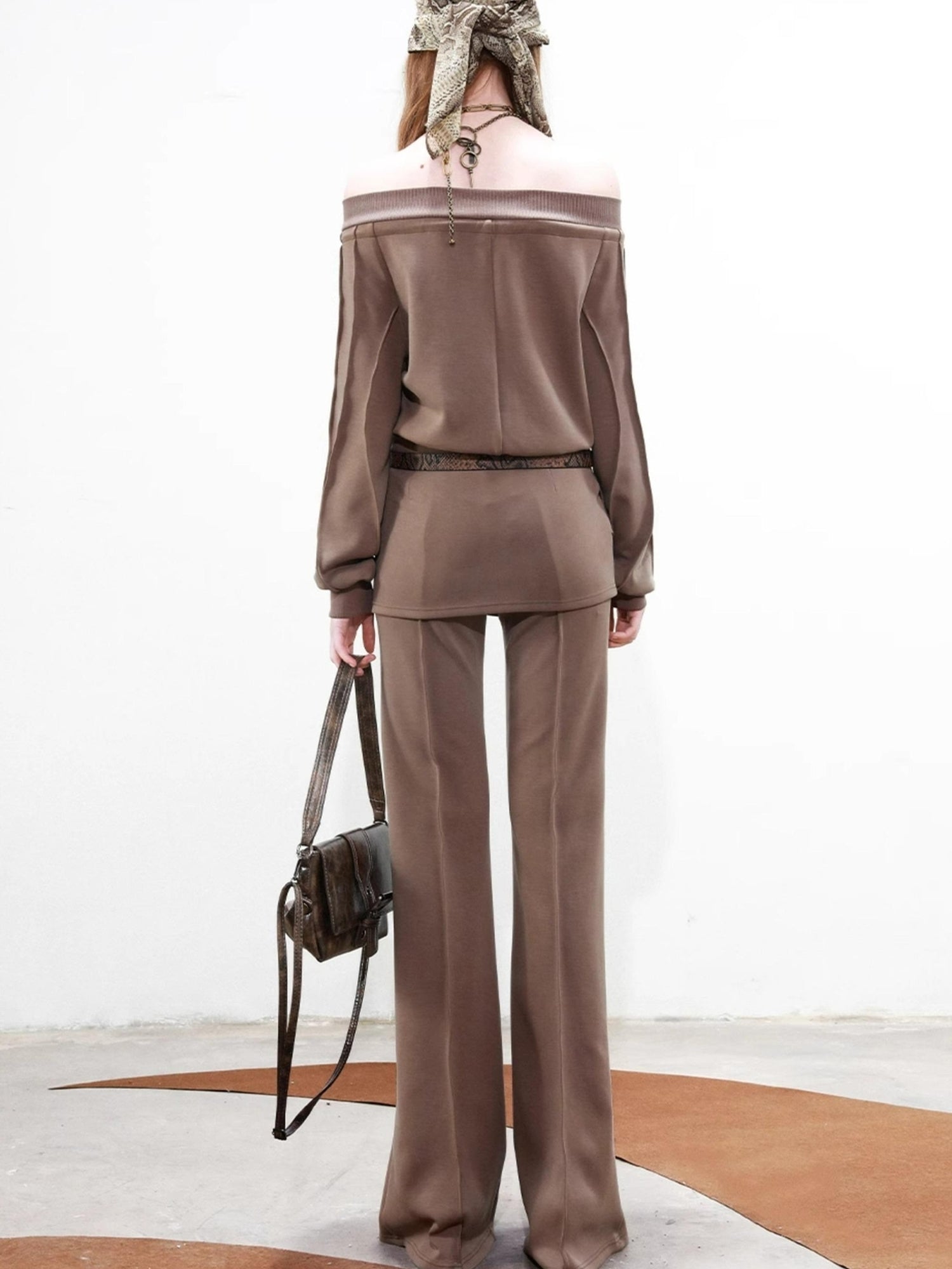 UpdateNN NORTH NODE Draped Layer Skirt Pants With Asymmetrical Apron