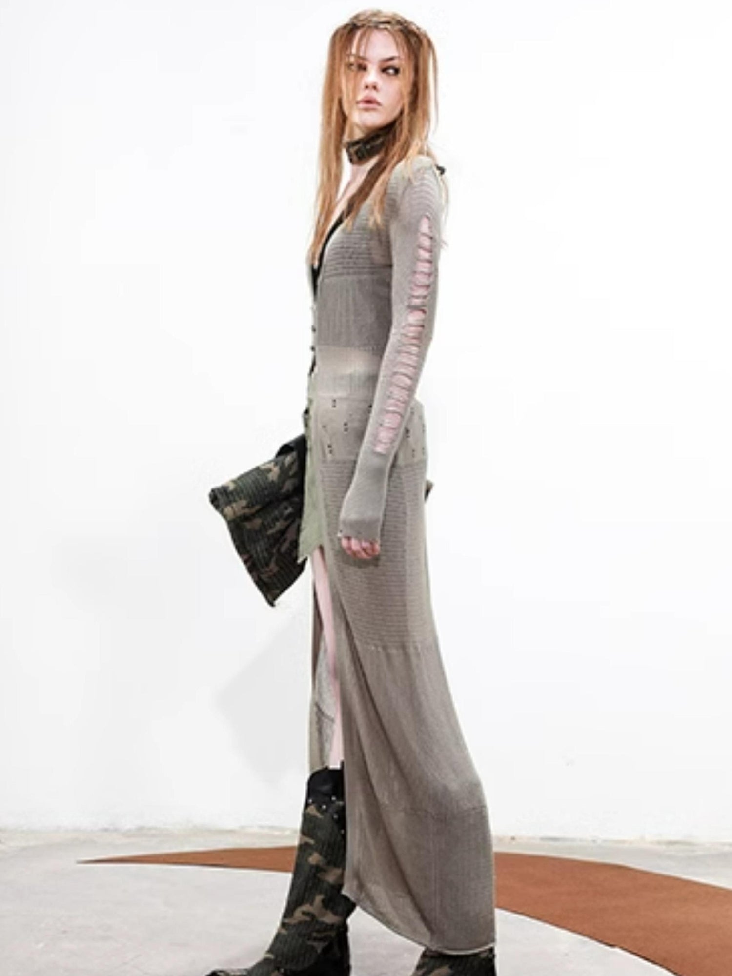 UpdateNN NORTH NODE Drifter Knit Cardigan With Mixed Weave