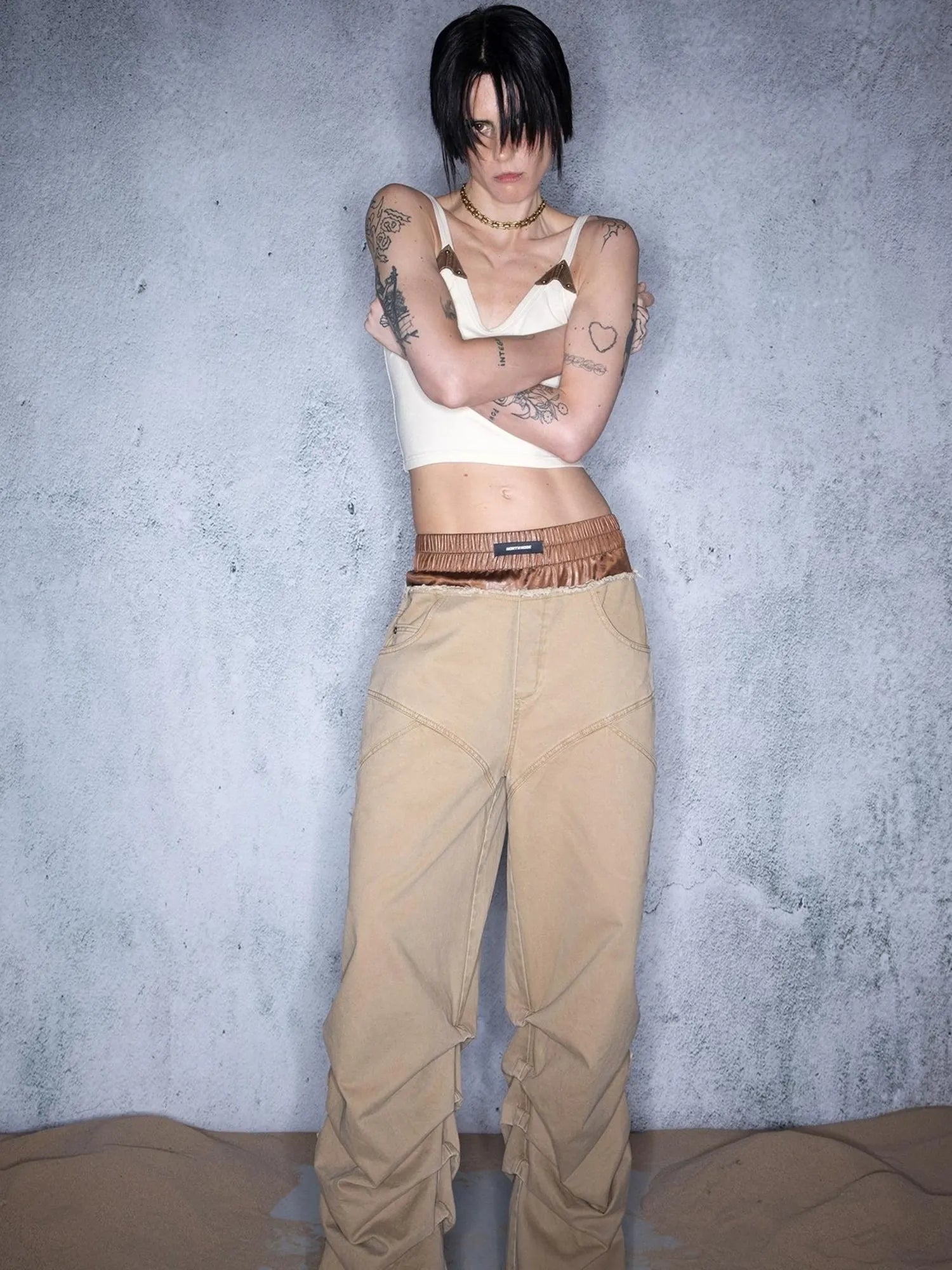 Ember Glow Dawn Multi Color Patchwork Slip Top