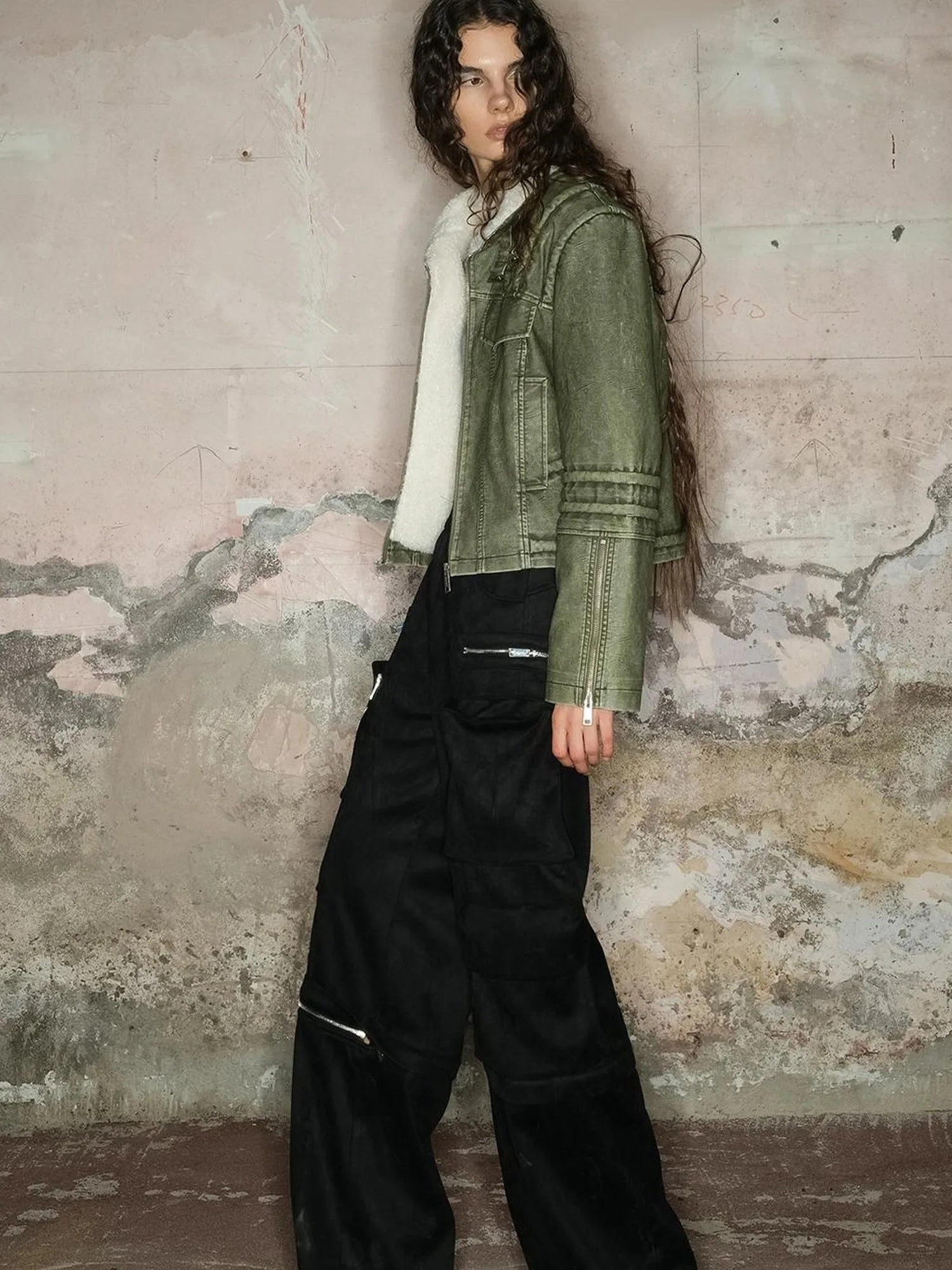 Faux Fur Shearling Short Coat