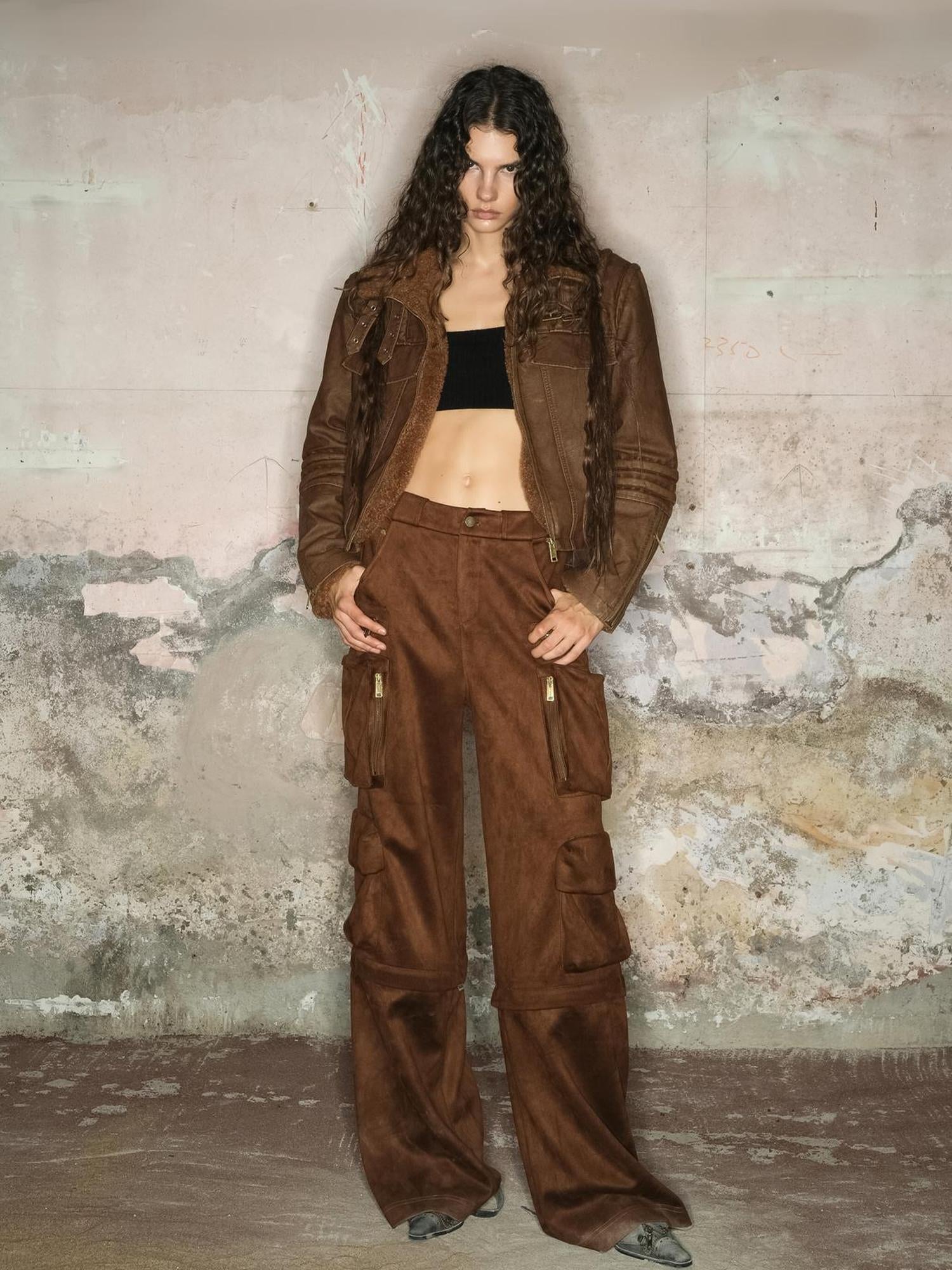 UpdateNN NORTH NODE Faux Fur Shearling Short Coat