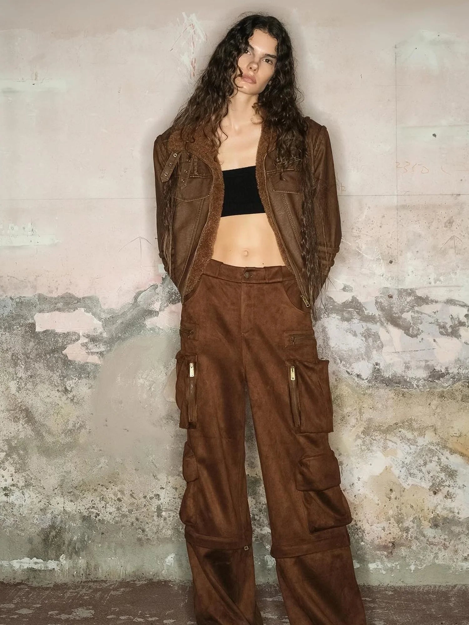 Faux Fur Shearling Short Coat